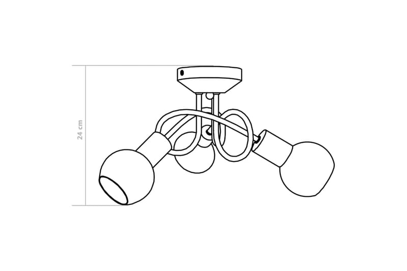 Taklampa med keramikskärmar för 3 E14-lampor vit klot - Vit - Taklampa kök - Fönsterlampa hängande - Fönsterlampa - Pendellampor & hänglampor - Sovrumslampa - Vardagsrumslampa