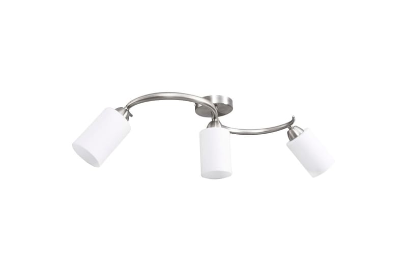 Taklampa med keramikskärmar för 3 E14-lampor vit kon - Vit - Belysning & el - Inomhusbelysning & lampor - Fönsterlampa - Fönsterlampa hängande