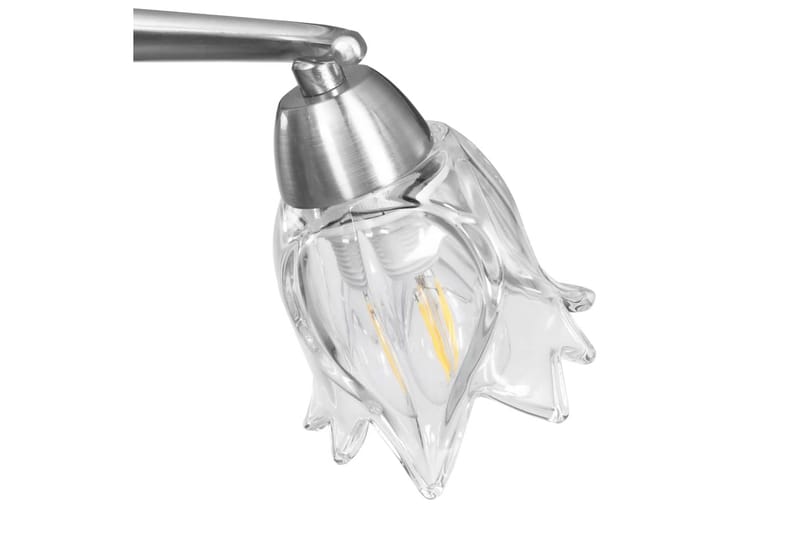 Taklampa med transparenta glasskärmar för 3 E14-lampor tulpa - Transparent - Belysning & el - Inomhusbelysning & lampor - Fönsterlampa - Fönsterlampa hängande