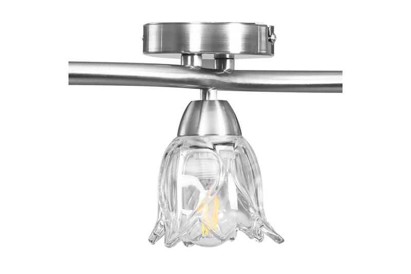 Taklampa med transparenta glasskärmar för 3 E14-lampor tulpa - Transparent - Belysning & el - Inomhusbelysning & lampor - Fönsterlampa - Fönsterlampa hängande