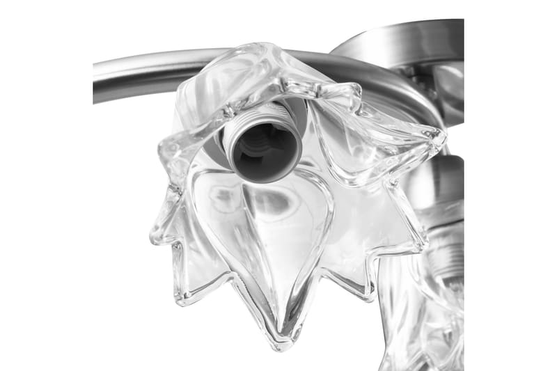 Taklampa med transparenta glasskärmar för 5 E14-lampor tulpa - Transparent - Belysning & el - Inomhusbelysning & lampor - Fönsterlampa - Fönsterlampa hängande