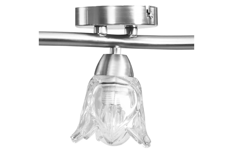 Taklampa med transparenta glasskärmar för 5 E14-lampor tulpa - Transparent - Belysning & el - Inomhusbelysning & lampor - Fönsterlampa - Fönsterlampa hängande