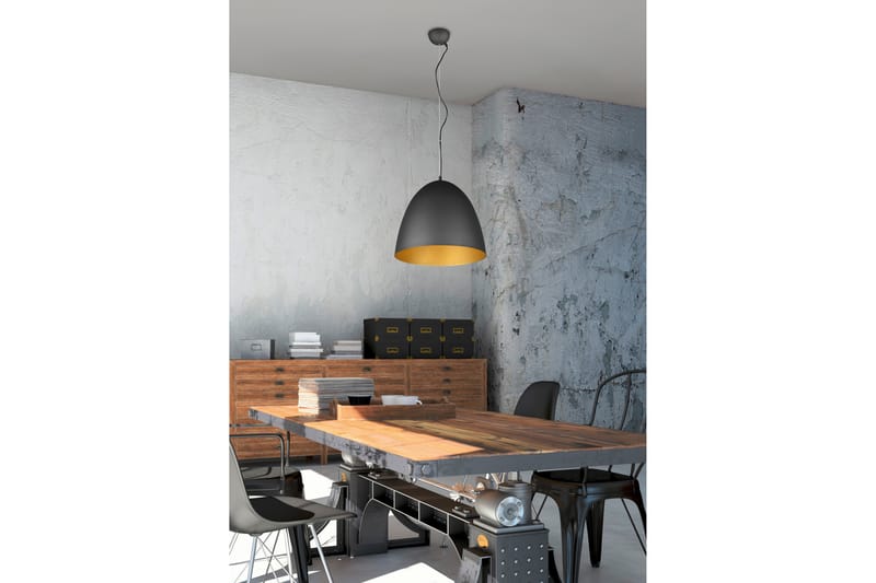 Tilda Taklampa 40 cm E27 mattsvart/ guld - Matt svart/Guld - Belysning & el - Inomhusbelysning & lampor - Fönsterlampa - Fönsterlampa hängande