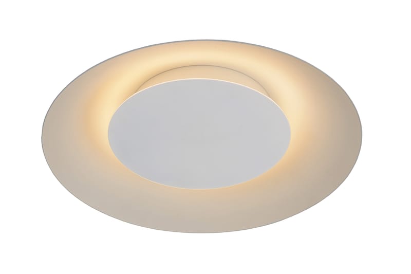 Foskal Bordslampa LED 35 cm Rund Vit - Lucide - Bordslampor - Vardagsrumslampa - Fönsterlampa på fot - Fönsterlampa - Sänglampa bord - Sovrumslampa