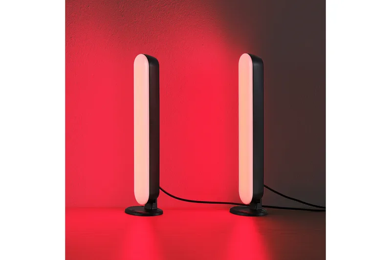 Game LED Bordslampa 2-pack svart RGB - Svart - Belysning & el - Inomhusbelysning & lampor - Fönsterlampa - Fönsterlampa på fot