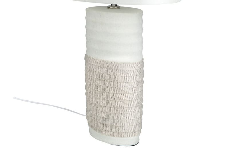 Navia Bordslampa 30 cm - Vit - Fönsterlampa på fot - Sovrumslampa - Vardagsrumslampa - Sänglampa bord - Fönsterlampa - Bordslampor