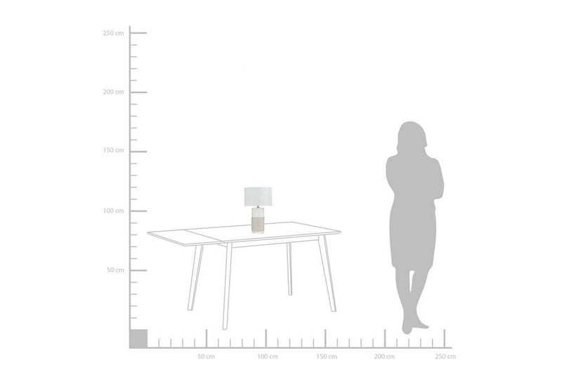 Navia Bordslampa 30 cm - Vit - Belysning & el - Inomhusbelysning & lampor - Fönsterlampa - Fönsterlampa på fot