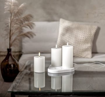 Flamme Charge LED Blockljus 3-pack 7.5 cm - vit - Belysning & el - Inomhusbelysning & lampor - Dekorationsbelysning