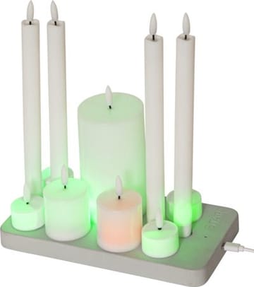 Flamme Charge LED Ljus 24 cm - vit - Belysning & el - Inomhusbelysning & lampor - Dekorationsbelysning