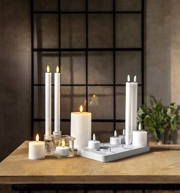 Flamme Charge LED Ljus 24 cm - vit - Belysning & el - Inomhusbelysning & lampor - Dekorationsbelysning