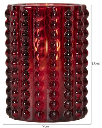 Flamme Dotty LED Ljus 9 cm - röd - Belysning & el - Inomhusbelysning & lampor - Dekorationsbelysning