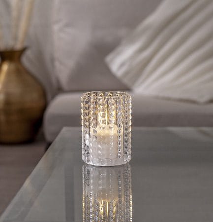 Flamme Dotty LED Ljus 9 cm - transparent - Belysning & el - Inomhusbelysning & lampor - Dekorationsbelysning