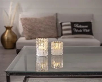 Flamme Dotty LED Ljus 9 cm - transparent - Belysning & el - Inomhusbelysning & lampor - Dekorationsbelysning