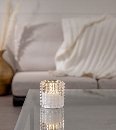 Flamme Dotty LED Ljus 9 cm - transparent - Belysning & el - Inomhusbelysning & lampor - Dekorationsbelysning