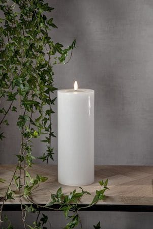 Flamme Flow Big LED Blockljus 27,5 cm - vit - Belysning & el - Inomhusbelysning & lampor - Dekorationsbelysning