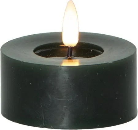 Flamme Flow LED Värmeljus 2-pack 7 cm, grön