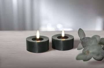 Flamme Flow LED Värmeljus 2-pack 7 cm - grön - Belysning & el - Inomhusbelysning & lampor - Dekorationsbelysning