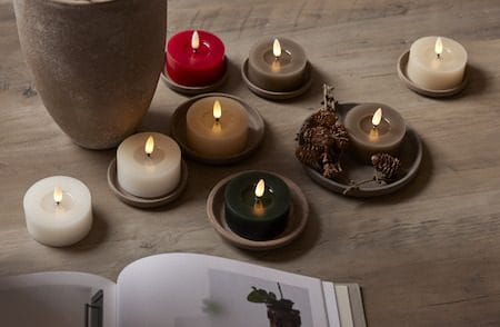 Flamme Flow LED Värmeljus 2-pack 7 cm - vit - Belysning & el - Inomhusbelysning & lampor - Dekorationsbelysning
