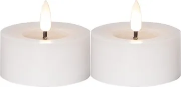 Flamme Flow LED Värmeljus 2-pack 7 cm - vit - Belysning & el - Inomhusbelysning & lampor - Dekorationsbelysning