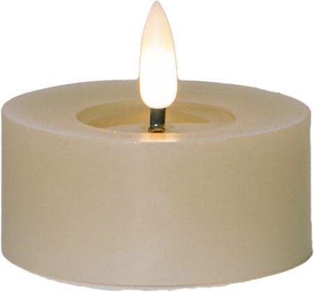 Flamme Flow LED Värmeljus 2-pack 7 cm - beige - Belysning & el - Inomhusbelysning & lampor - Dekorationsbelysning