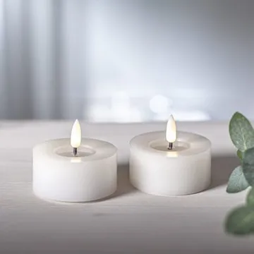 Flamme Flow LED Värmeljus 2-pack 7 cm - vit - Belysning & el - Inomhusbelysning & lampor - Dekorationsbelysning