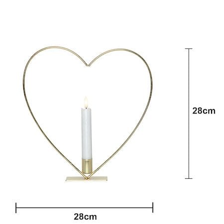 Flamme Heart Inomhusdekoration 28 cm - Mässing - Belysning & el - Inomhusbelysning & lampor - Dekorationsbelysning