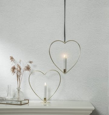 Flamme Heart Inomhusdekoration 28 cm - Mässing - Belysning & el - Inomhusbelysning & lampor - Dekorationsbelysning