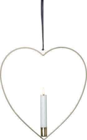 Flamme Heart Inomhusdekoration 28 cm - Mässing - Belysning & el - Inomhusbelysning & lampor - Dekorationsbelysning