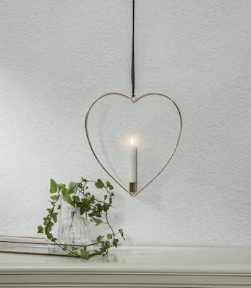 Flamme Heart Inomhusdekoration 28 cm - Mässing - Belysning & el - Inomhusbelysning & lampor - Dekorationsbelysning