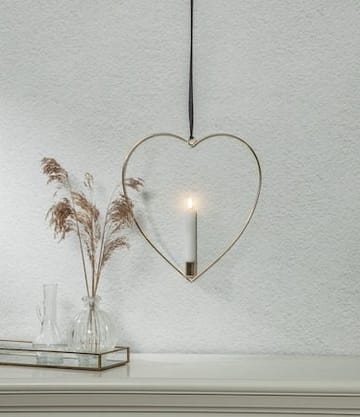 Flamme Heart Inomhusdekoration 28 cm - Mässing - Belysning & el - Inomhusbelysning & lampor - Dekorationsbelysning