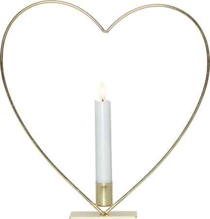 Flamme Heart Inomhusdekoration 28 cm - Mässing - Belysning & el - Inomhusbelysning & lampor - Dekorationsbelysning