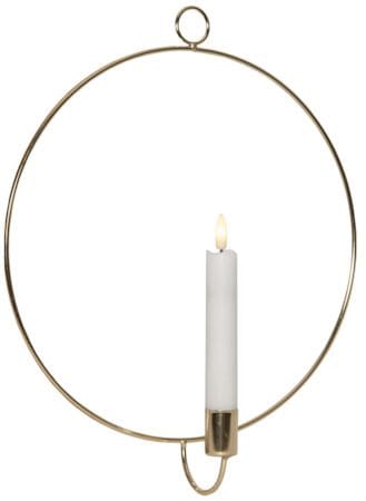 Flamme Ring Inomhusdekoration 28 cm - mässing - Belysning & el - Inomhusbelysning & lampor - Dekorationsbelysning