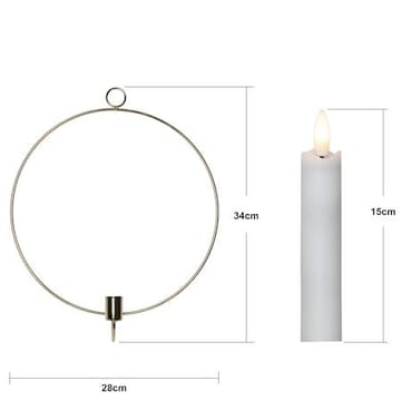 Flamme Ring Inomhusdekoration 28 cm - mässing - Belysning & el - Inomhusbelysning & lampor - Dekorationsbelysning