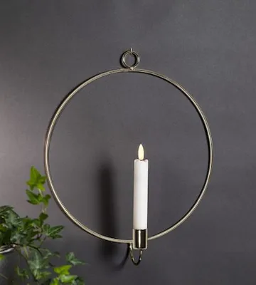 Flamme Ring Inomhusdekoration 28 cm - mässing - Belysning & el - Inomhusbelysning & lampor - Dekorationsbelysning