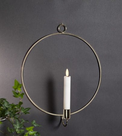 Flamme Ring Inomhusdekoration 28 cm - mässing - Belysning & el - Inomhusbelysning & lampor - Dekorationsbelysning