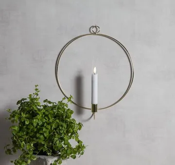 Flamme Ring Inomhusdekoration 28 cm - mässing - Belysning & el - Inomhusbelysning & lampor - Dekorationsbelysning