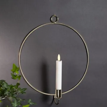 Flamme Ring Inomhusdekoration 28 cm - mässing - Belysning & el - Inomhusbelysning & lampor - Dekorationsbelysning