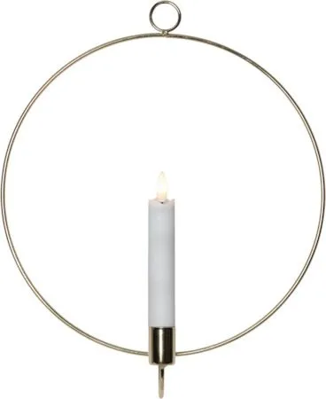 Flamme Ring Inomhusdekoration 28 cm, mässing