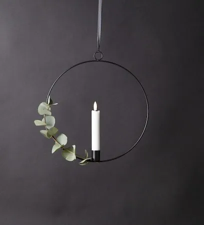 Flamme Ring Inomhusdekoration 28.5 cm - svart och vit - Belysning & el - Inomhusbelysning & lampor - Dekorationsbelysning