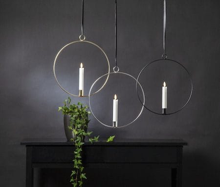 Flamme Ring Inomhusdekoration 28.5 cm - svart och vit - Belysning & el - Inomhusbelysning & lampor - Dekorationsbelysning