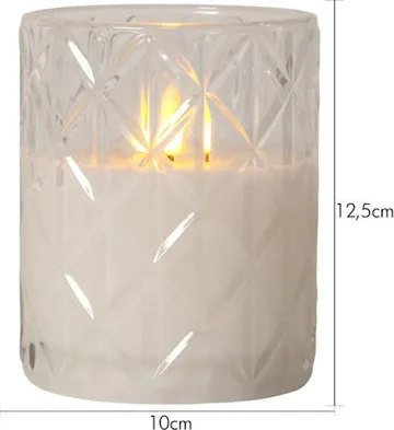 Flamme Romb LED Ljus 10 cm - transparent - Belysning & el - Inomhusbelysning & lampor - Dekorationsbelysning