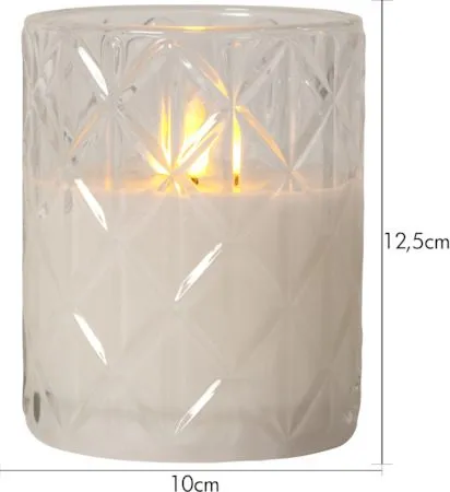 Flamme Romb LED Ljus 10 cm - transparent - Belysning & el - Inomhusbelysning & lampor - Dekorationsbelysning
