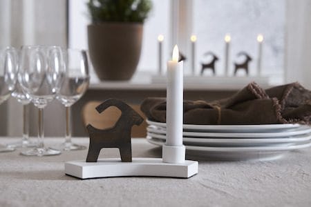 Flamme Rustic LED Antikljus 2-pack 15 cm - vit - Belysning & el - Inomhusbelysning & lampor - Dekorationsbelysning