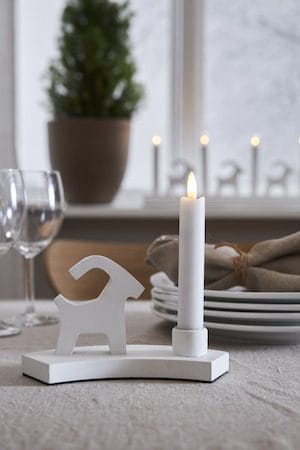 Flamme Rustic LED Antikljus 2-pack 15 cm - vit - Belysning & el - Inomhusbelysning & lampor - Dekorationsbelysning