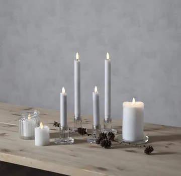 Flamme Rustic LED Antikljus 2-pack 15 cm - vit - Belysning & el - Inomhusbelysning & lampor - Dekorationsbelysning