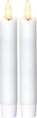 Flamme Rustic LED Antikljus 2-pack 15 cm - vit - Belysning & el - Inomhusbelysning & lampor - Dekorationsbelysning