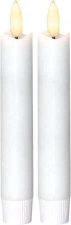 Flamme Rustic LED Antikljus 2-pack 15 cm - vit - Belysning & el - Inomhusbelysning & lampor - Dekorationsbelysning