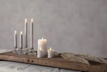 Flamme Rustic LED Antikljus 2-pack 15 cm - vit - Belysning & el - Inomhusbelysning & lampor - Dekorationsbelysning