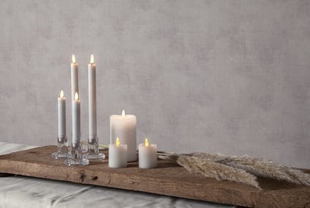 Flamme Rustic LED Antikljus 2-pack 15 cm - vit - Belysning & el - Inomhusbelysning & lampor - Dekorationsbelysning