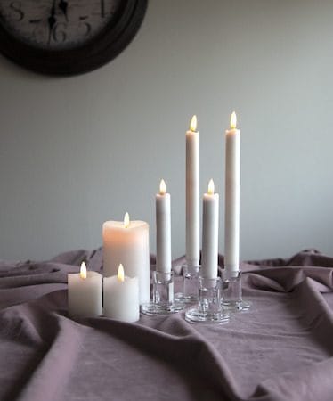 Flamme Rustic LED Antikljus 2-pack 15 cm - vit - Belysning & el - Inomhusbelysning & lampor - Dekorationsbelysning